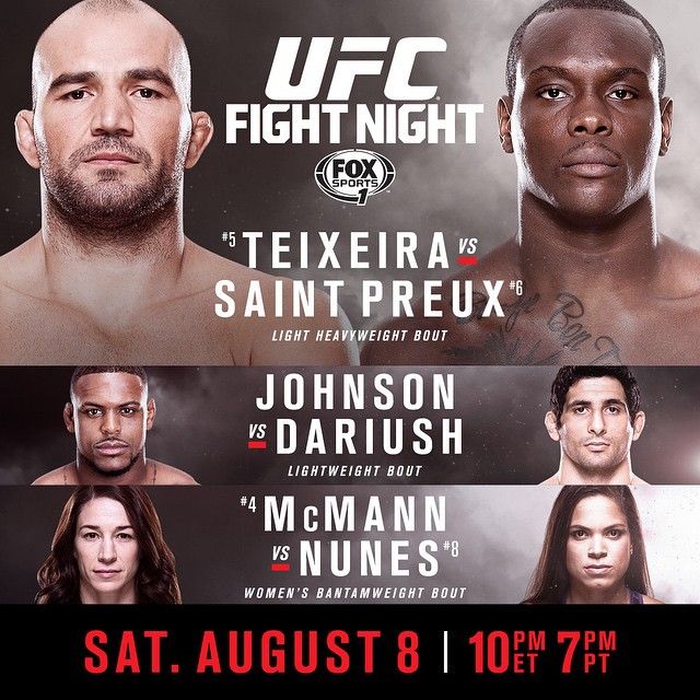 دانلود یو اف سی فایت نایت 73 | UFC Fight Night 73:Teixeira vs. Saint Preux